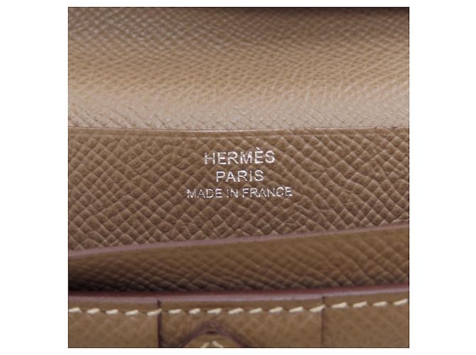 Hermès Bearn Soufflé Long Wallet Taupe - Ansicht 7