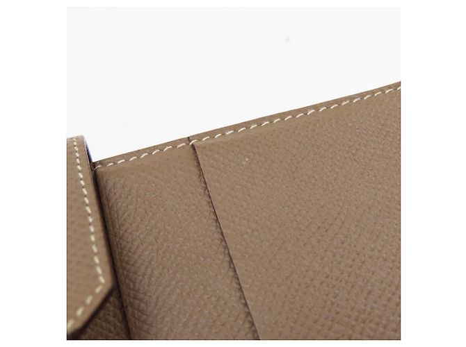 Hermès Bearn Soufflé Long Wallet Taupe - Ansicht 9