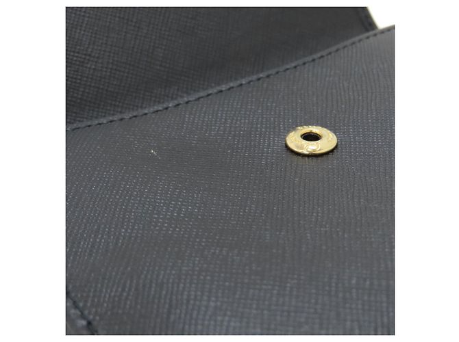Gancini Salvatore Ferragamo Leder-Bifold-Geldbörse Schwarz - Ansicht 12