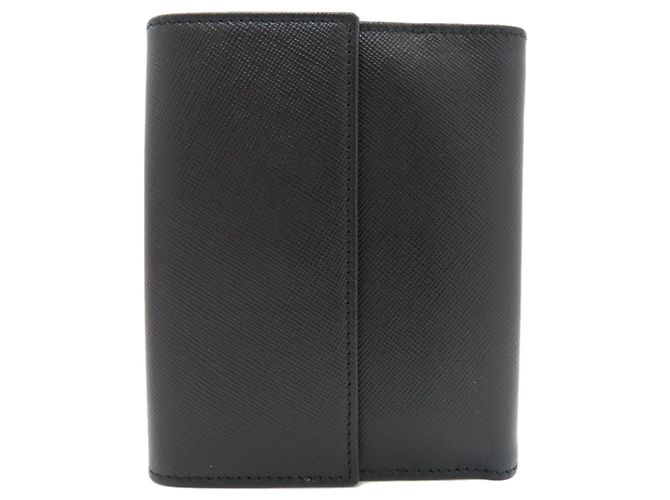 Gancini Salvatore Ferragamo Leder-Bifold-Geldbörse Schwarz - Ansicht 2