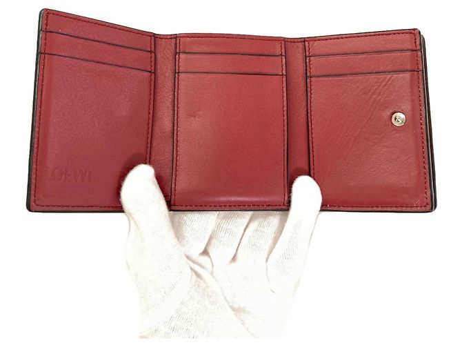 Cartera Loewe de piel marrón Castaño - vista 4