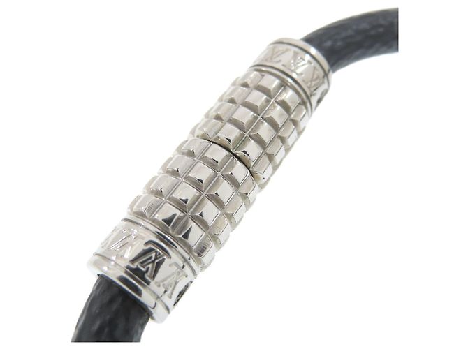 Bracciale Charm in tela Damier Graphite di Louis Vuitton Marrone - vista 6