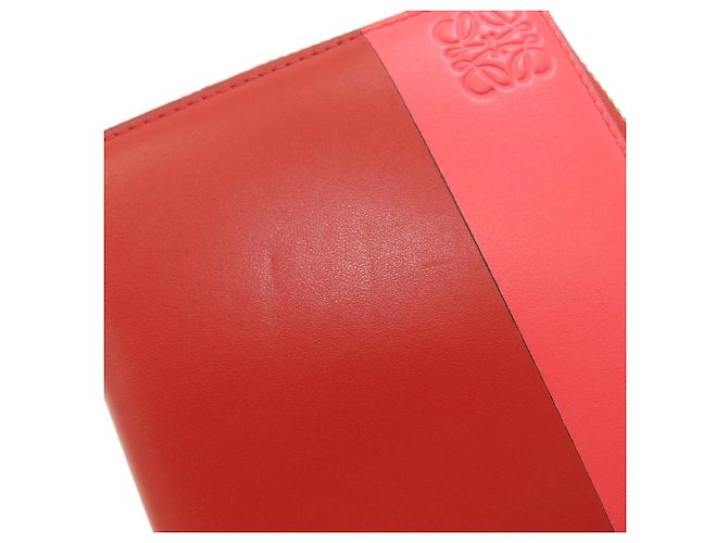 Loewe Anagram Leder-Bifold-Geldbörse Rot - Ansicht 11