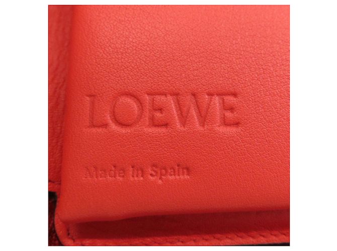 Loewe Anagram Leder-Bifold-Geldbörse Rot - Ansicht 7