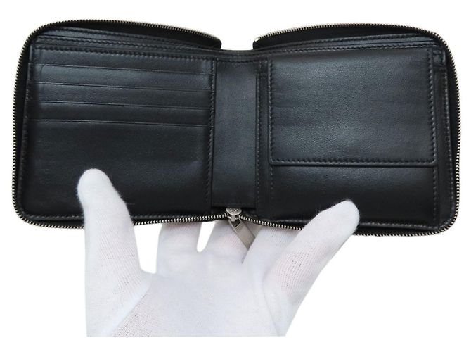 Céline Celine Black Leather Bi-fold Wallet - view 4