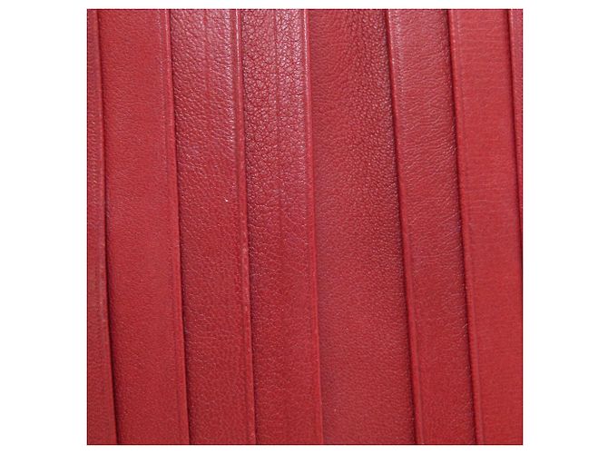 Cartera de cuero con cierre de doble pliegue Loewe Anagram para mujer Castaño - vista 9