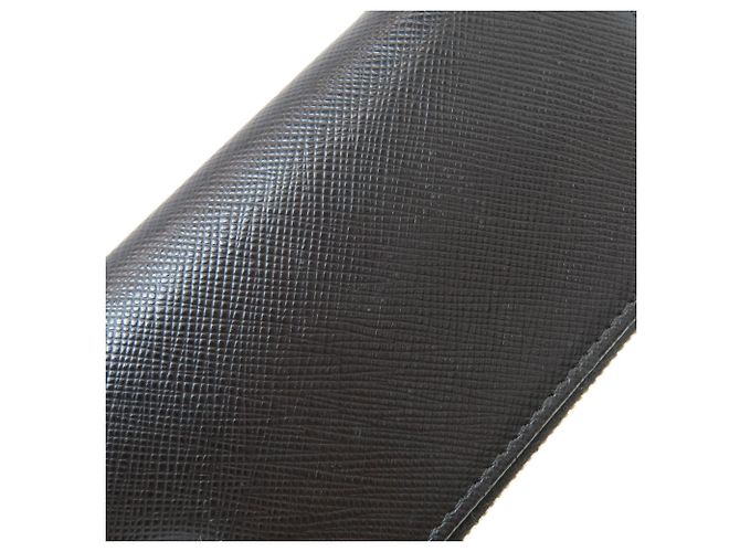 Prada Logo Schlüsselcase aus Saffiano-Leder Schwarz - Ansicht 11