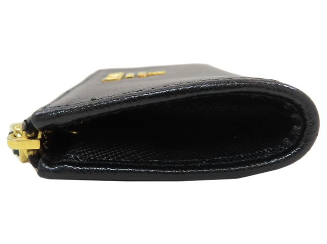 Prada Logo Schlüsselcase aus Saffiano-Leder Schwarz - Ansicht 3