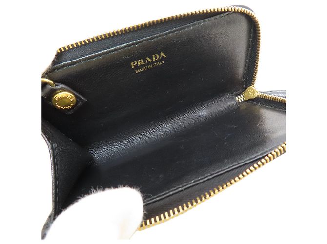 Prada Logo Schlüsselcase aus Saffiano-Leder Schwarz - Ansicht 4