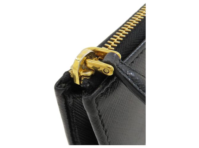 Prada Logo Schlüsselcase aus Saffiano-Leder Schwarz - Ansicht 8