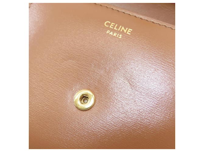 Céline Celine Small Flap Wallet Triomphe Braun - Ansicht 14
