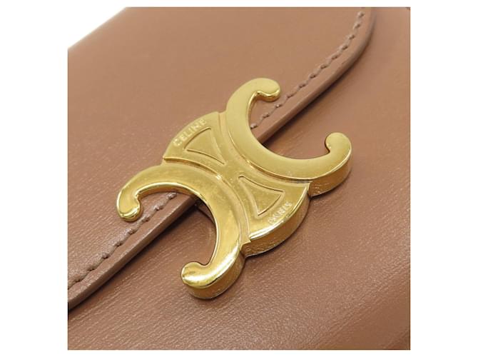Céline Celine Small Flap Wallet Triomphe Braun - Ansicht 15