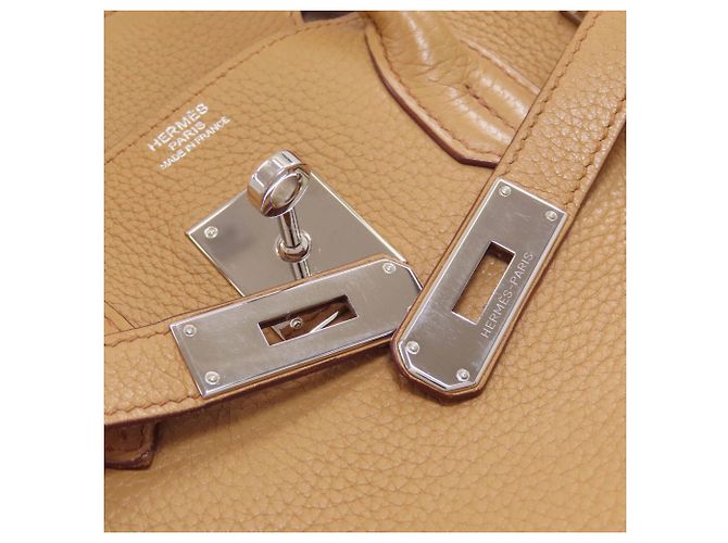 Hermès Borsa Hermes Birkin 30 in pelle Togo marrone - vista 18