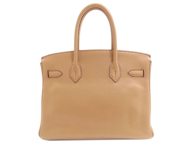 Hermès Borsa Hermes Birkin 30 in pelle Togo marrone - vista 2