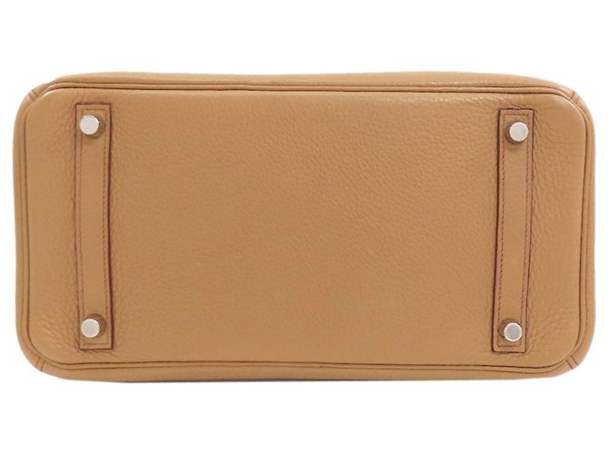 Hermès Borsa Hermes Birkin 30 in pelle Togo marrone - vista 4