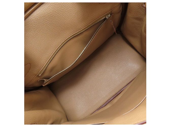 Hermès Borsa Hermes Birkin 30 in pelle Togo marrone - vista 5