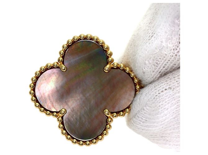 Collana Magic Alhambra 6-Motif Shell Onyx Van Cleef & Arpels - vista 8