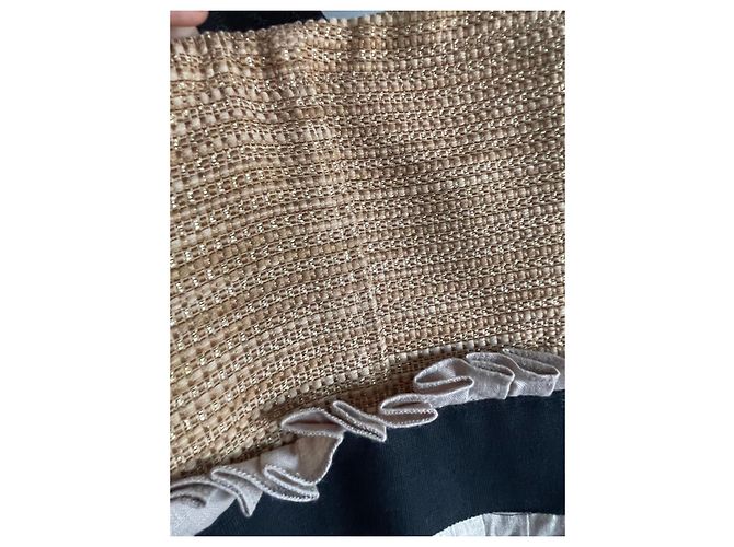 D&G Vestido plisado de mezcla de lino beige Negro - vista 7