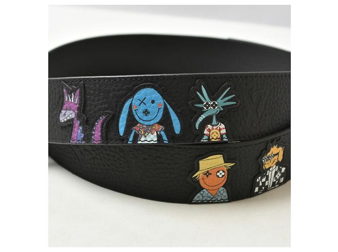 Cintura reversibile da uomo Louis Vuitton Nero - vista 9