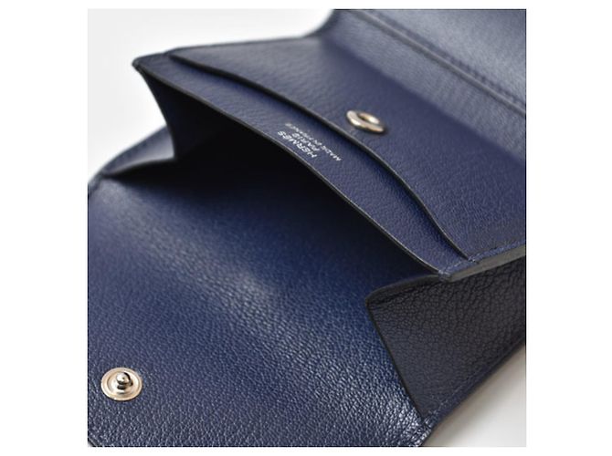 Hermès Monedero Hermes Iliade Compact B Stamp Azul - vista 10