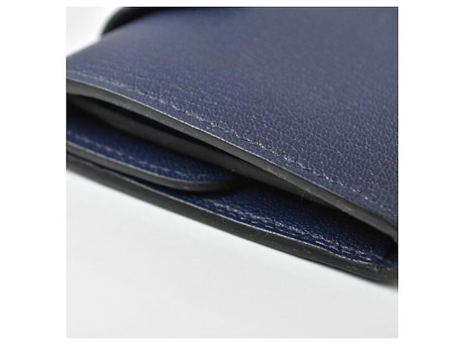 Hermès Monedero Hermes Iliade Compact B Stamp Azul - vista 6