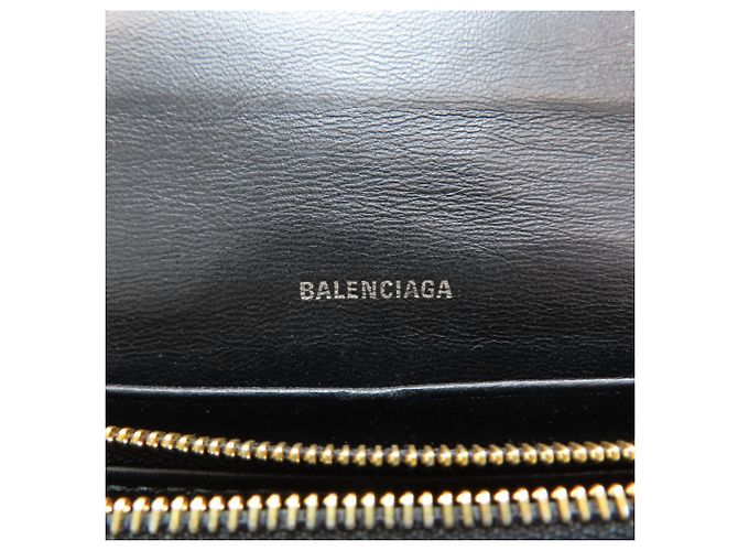 Everyday Balenciaga 594289 Logo Long Wallet Noir - vue 7