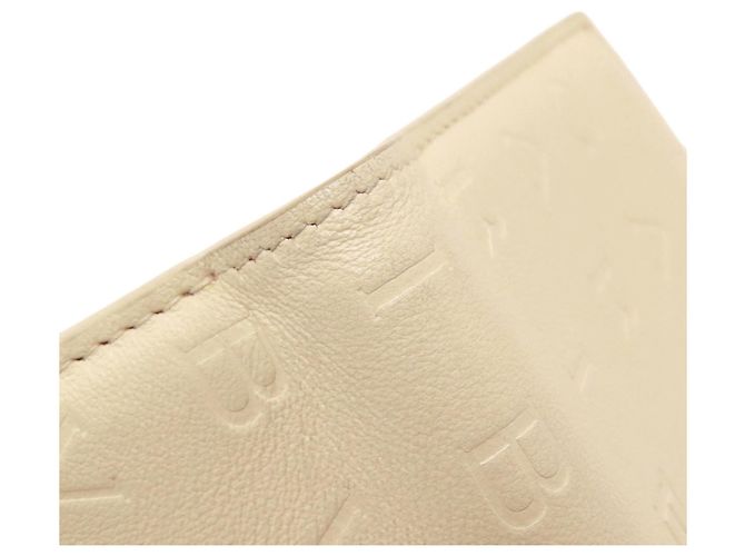 Bvlgari Bulgari Logomania Leder-Bifold-Geldbörse Beige - Ansicht 11