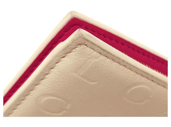 Bvlgari Bulgari Logomania Leder-Bifold-Geldbörse Beige - Ansicht 13