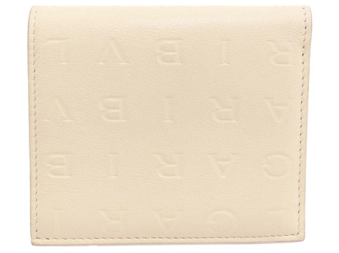 Bvlgari Bulgari Logomania Leder-Bifold-Geldbörse Beige - Ansicht 2