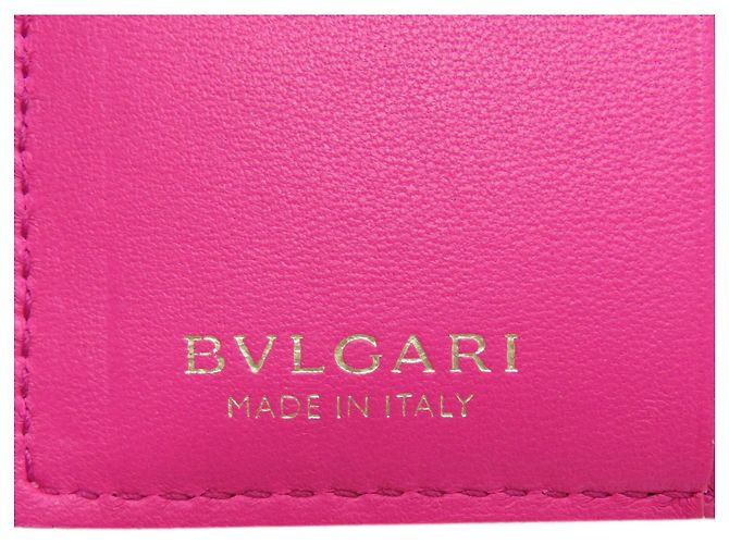 Bvlgari Bulgari Logomania Leder-Bifold-Geldbörse Beige - Ansicht 7