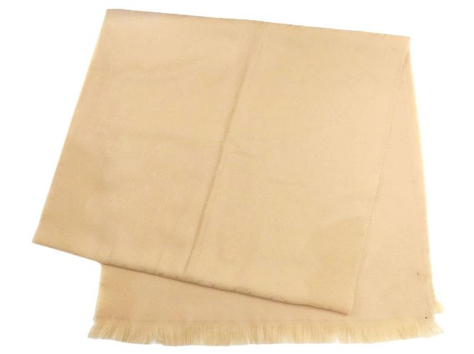 Stola Gucci GG in lana beige - vista 2
