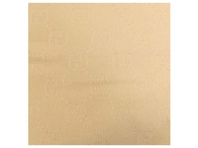 Stola Gucci GG in lana beige - vista 3