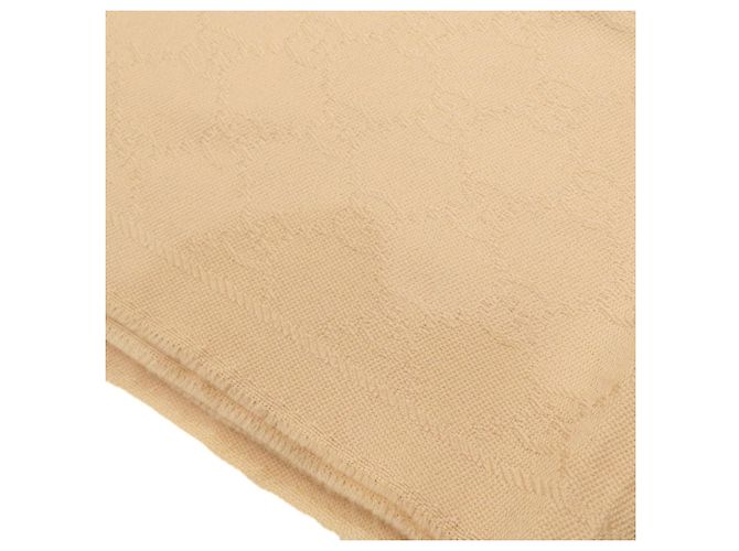 Stola Gucci GG in lana beige - vista 7