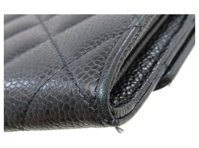 Chanel Matelassé Long Wallet Schwarz - Ansicht 14