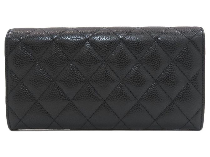 Chanel Matelassé Long Wallet Schwarz - Ansicht 2