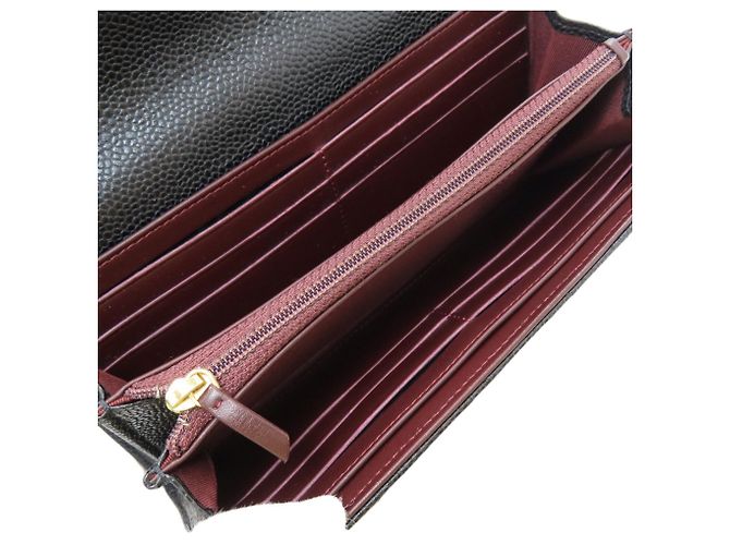 Chanel Matelassé Long Wallet Schwarz - Ansicht 5
