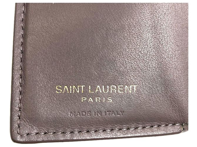 Cartera compacta Cassandra Yves Saint Laurent Castaño - vista 7