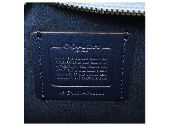 Borsa a 2 vie in pelle Coach F49500 da donna Blu - vista 6