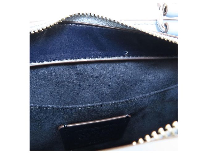 Borsa a 2 vie in pelle Coach F49500 da donna Blu - vista 9