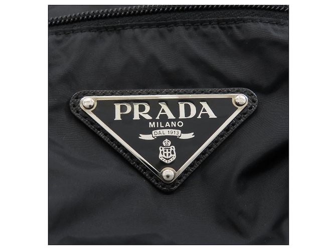 Borsa a mano Prada Eco Bag in nylon nero - vista 7