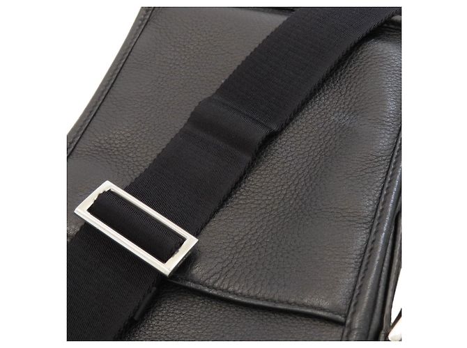 Borsa a tracolla in pelle di vitello Prada Nero - vista 14