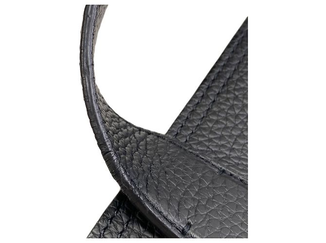 Borsa Tote Cabas Voyage in pelle Taurillon Louis Vuitton Nero - vista 18