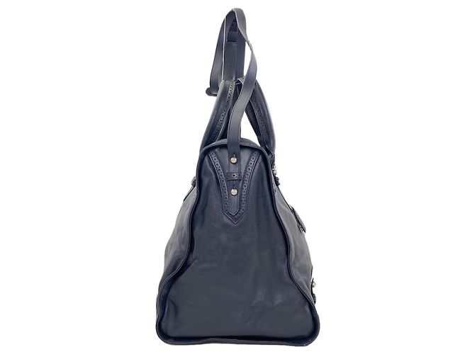 Borsa Balenciaga Rivacity Paper Blu navy - vista 3