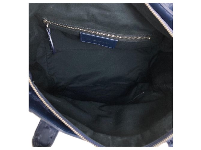 Borsa Balenciaga Rivacity Paper Blu navy - vista 5