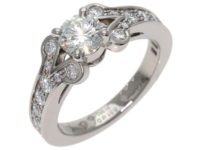 Anello Ballerina Cartier in platino e diamanti - vista 2