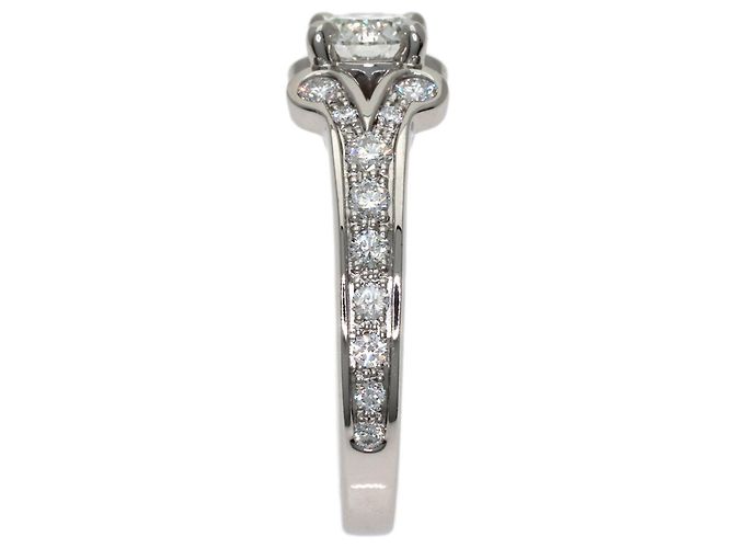 Anello Ballerina Cartier in platino e diamanti - vista 3
