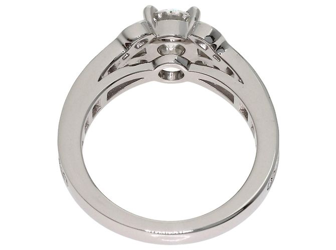 Anello Ballerina Cartier in platino e diamanti - vista 4