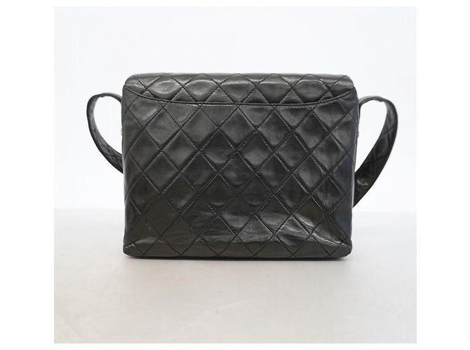 Timeless Borsa a tracolla Chanel Matelassé in agnello nero - vista 9