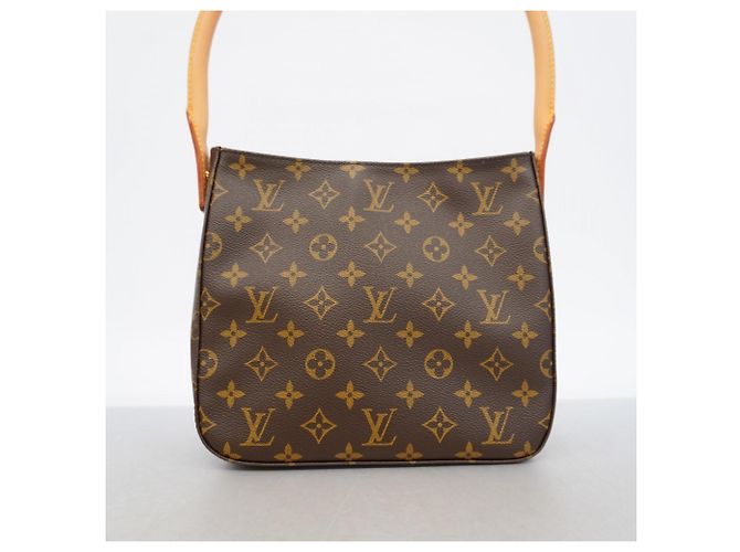 Borsa a Spalla Louis Vuitton Monogram Looping MM Marrone - vista 9