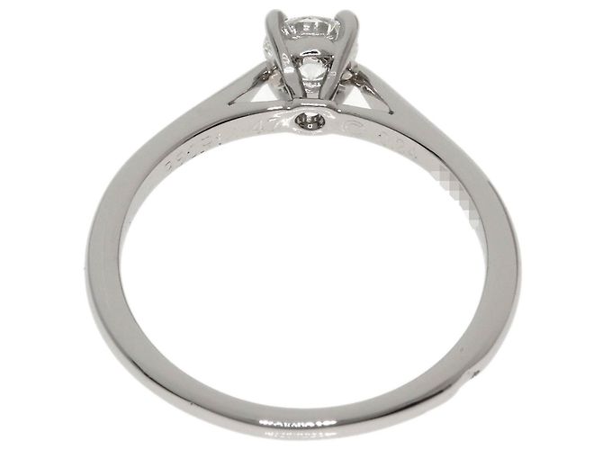 Cartier Platinum 950 Solitaire Diamond Ring - view 4